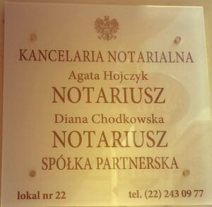 Kancelaria Notarialna Agata Hojczyk Diana Chodkowska