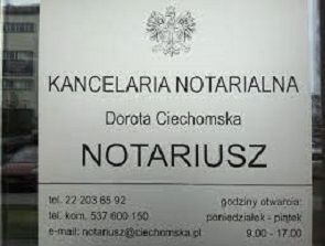 notariusz Dorota Ciechomska