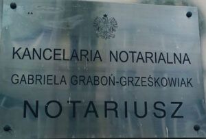 NOTARIUSZ Gabriela Graboń-Grześkowiak