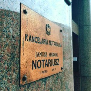 NOTARIUSZ Janusz Marmaj