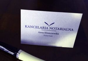 NOTARIUSZ Anna Kleszczewska