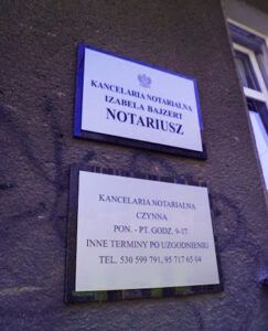 NOTARIUSZ Izabela Bajzert