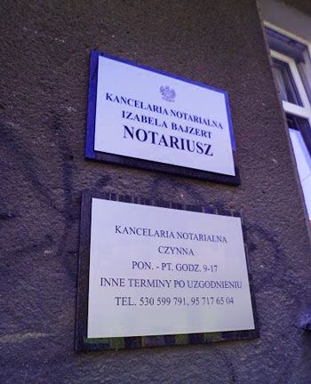NOTARIUSZ Izabela Bajzert
