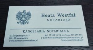NOTARIUSZ Beata Westfal