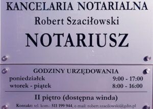 NOTARIUSZ Robert Szaciłowski