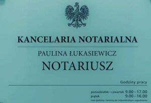 NOTARIUSZ Paulina Łukasiewicz