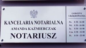 NOTARIUSZ Amanda Kaźmierczak