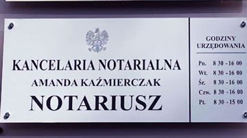 NOTARIUSZ Amanda Kaźmierczak