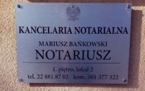 Notariusz Mariusz Bańkowski