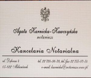 Agata Karnicka-Kawczyńska kancelaria notarialna | notariuszepl.top