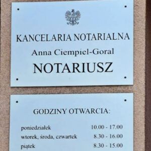 Notariusz Anna Ciempiel-Goral