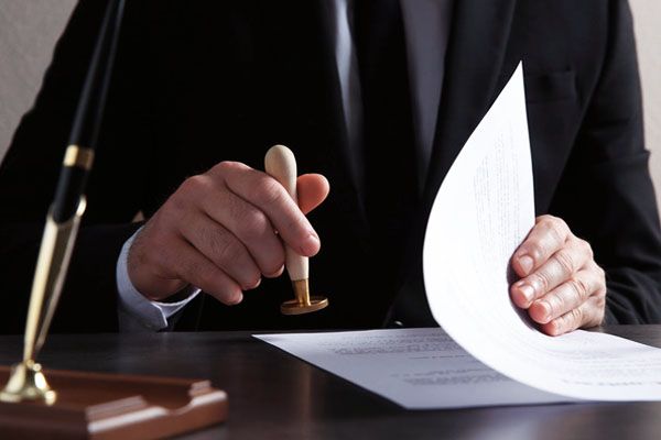 Power of attorney at a notary